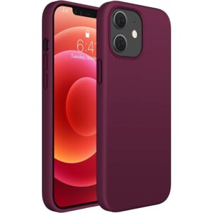 Miracase Compatible with iPhone 12 Case and iPhone 12 Pro Case 6.1 inch (Wine Red)